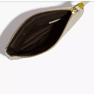 Madewell leather clutch